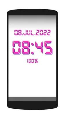 Digital Clock Live Wallpaper android App screenshot 2